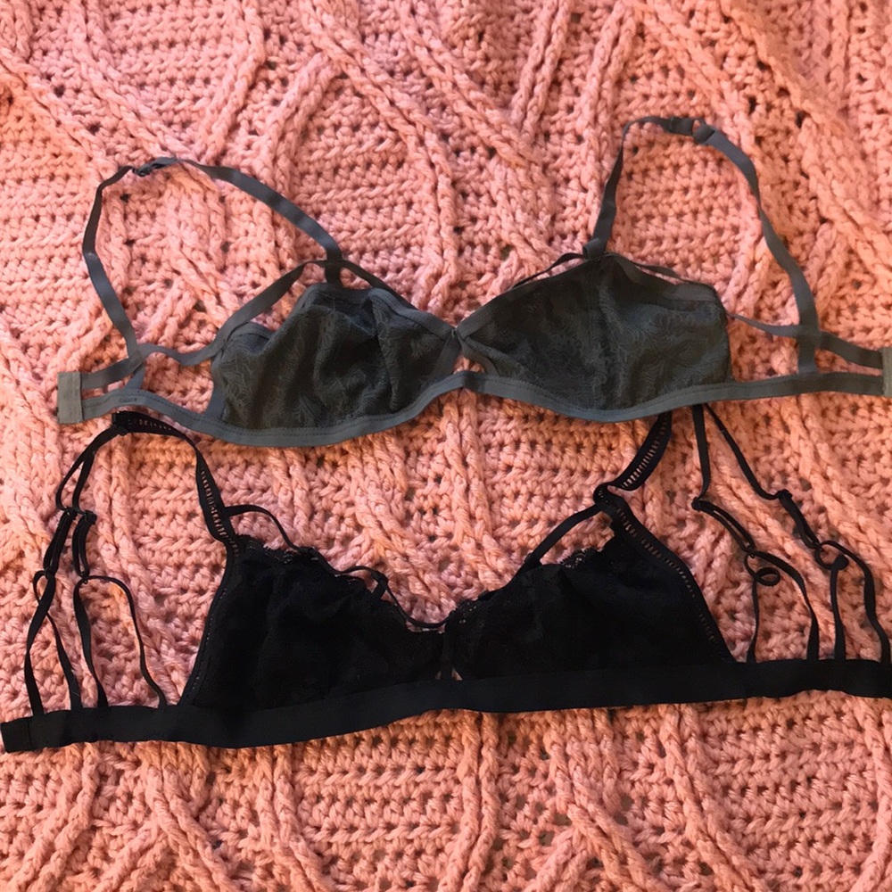 Two lacy brallettes